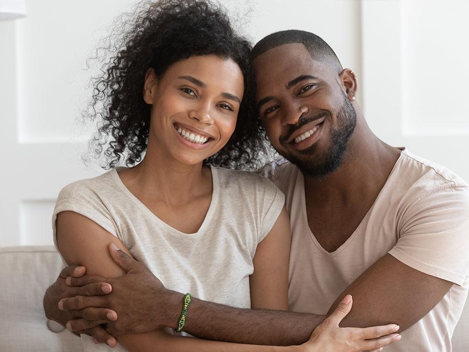 Smiling couple